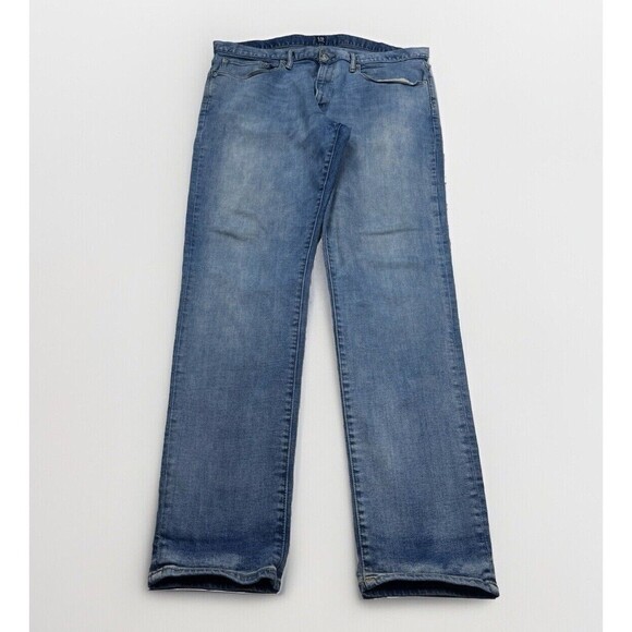 Gap Jeans Mens Size 38x34 Measures 39x34 Slim Blue Denim Stretch - Picture 1 of 13